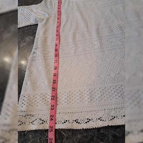 Dana Buchman crochet type top Medium - Picture 9 of 12